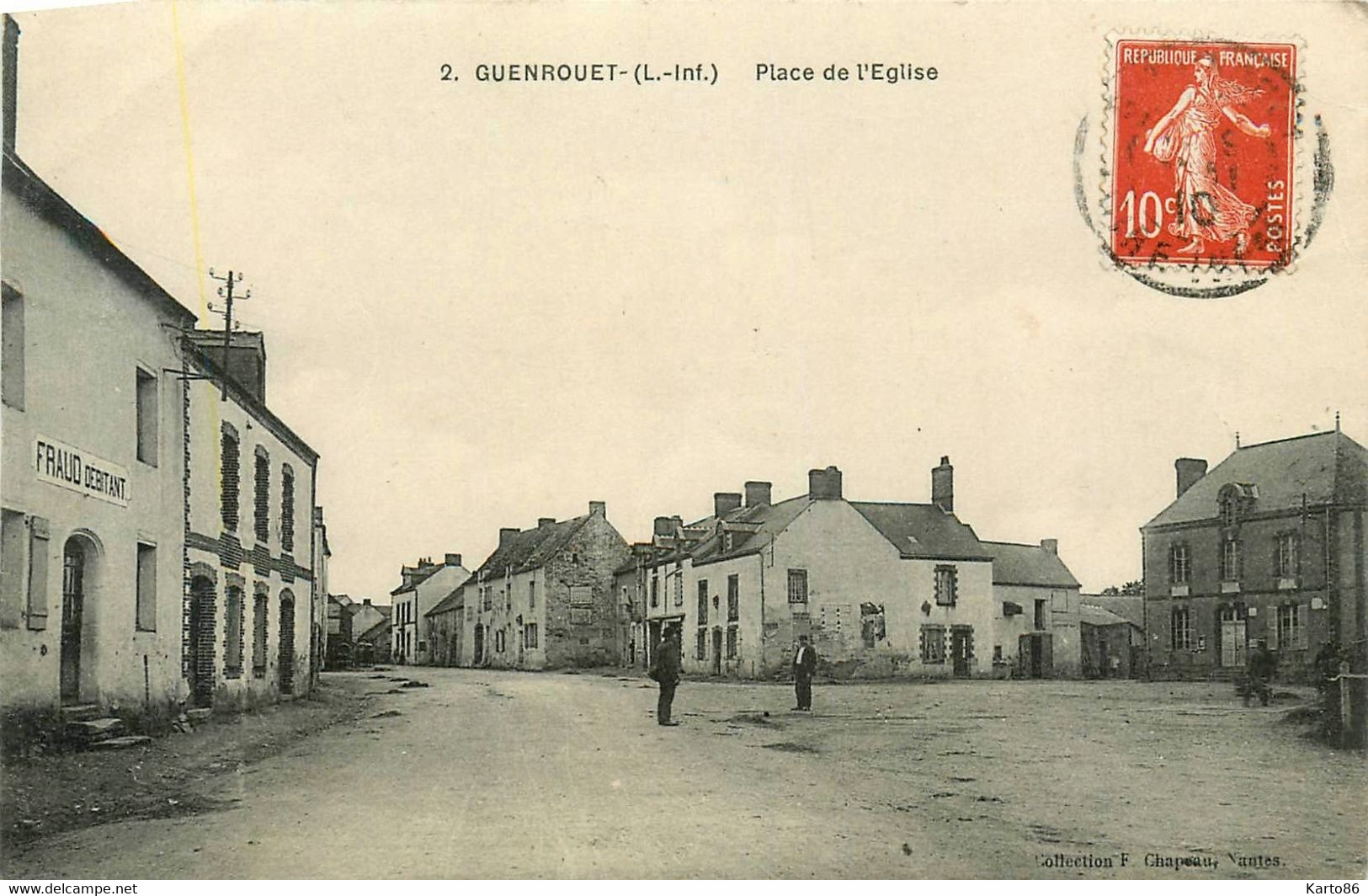 Guenrouet * La Place De L'église * Débitant FRAUD - Guenrouet