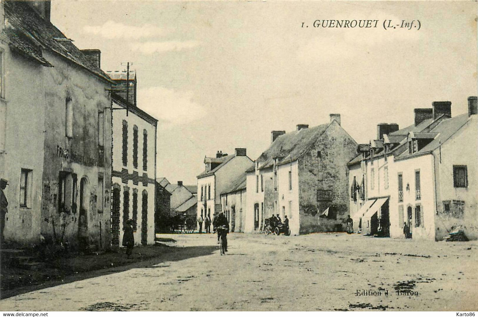 Guenrouet * Une Rue Du Village * Débitant FRAUD - Guenrouet