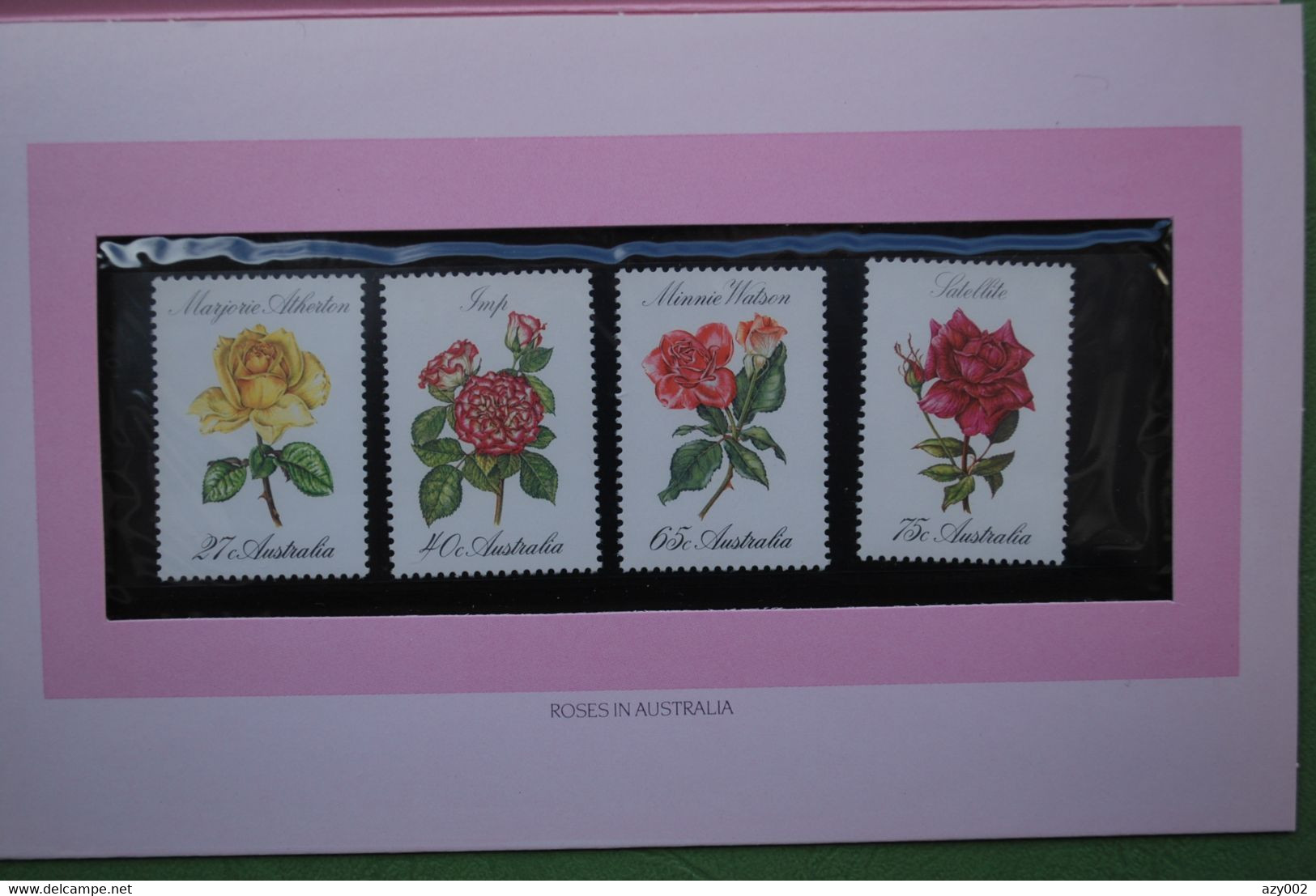 AUSTRALIE 4 Timbres Neufs** Thème :FLEURS :  "ROSES D'Australie" Dans Pochette De Présentation - Ganze Bögen & Platten