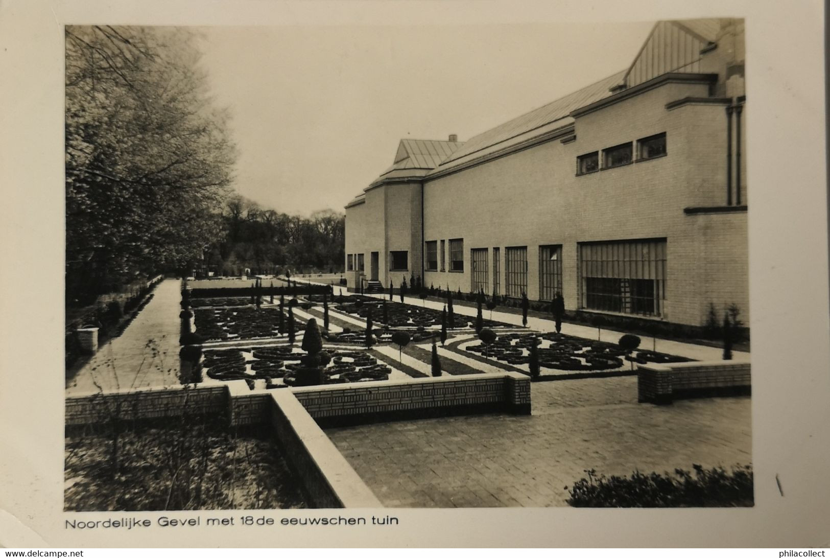 's Gravenhage (Den Haag) Echte Foto // Gemeentemuseum (Noordelijke Gevel Met 18e Eeuwschen Tuin 19?? - Den Haag ('s-Gravenhage)