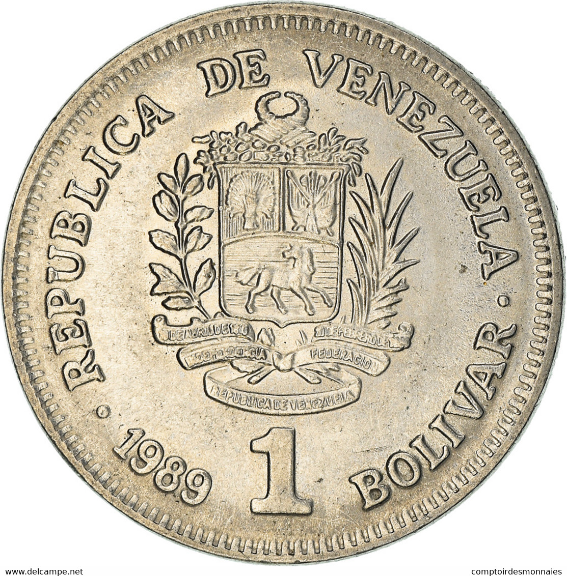 Monnaie, Venezuela, Bolivar, 1989, Werdohl, Vereinigte Deutsche Metallwerke - Venezuela