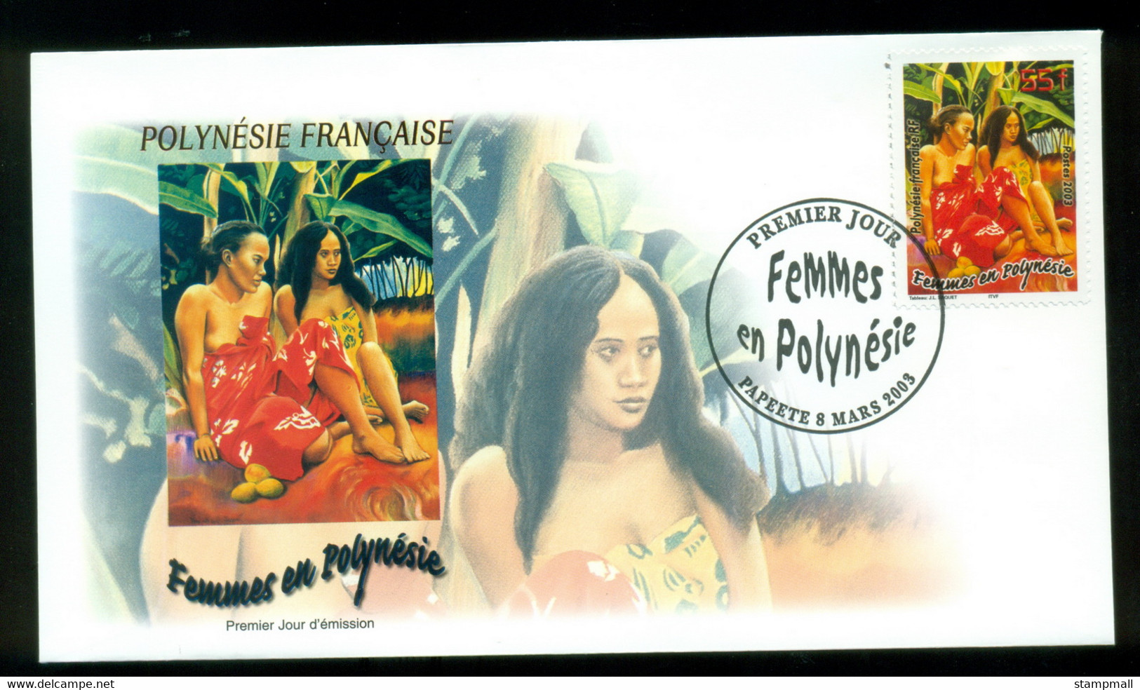 French Polynesia 2003 Polynesian Women FDC - Cartas & Documentos