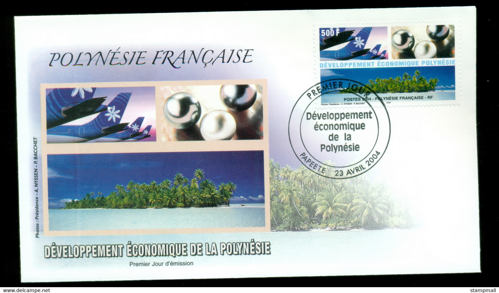 French Polynesia 2004 Polynesian Economic Development FDC - Brieven En Documenten