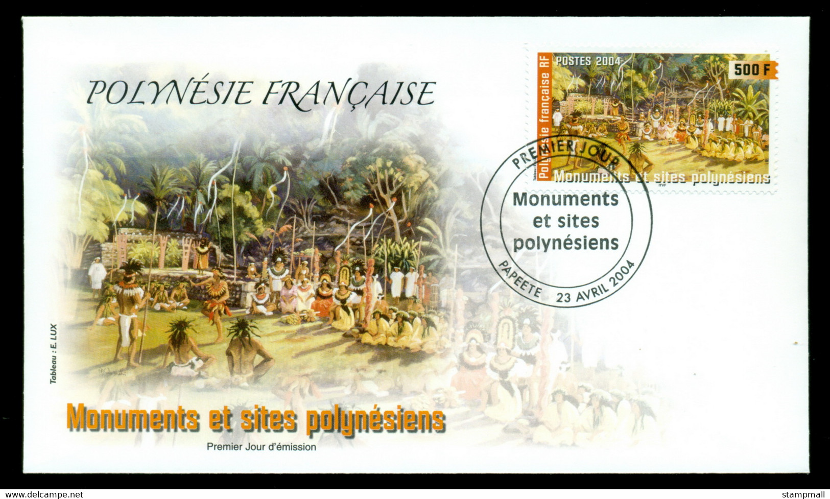 French Polynesia 2004 Arahurahu Marae FDC - Cartas & Documentos