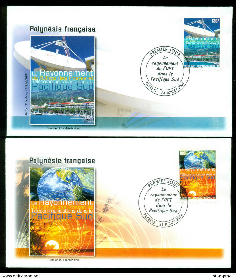 French Polynesia 2004 Office Of Posts & Communications 2xFDC - Brieven En Documenten