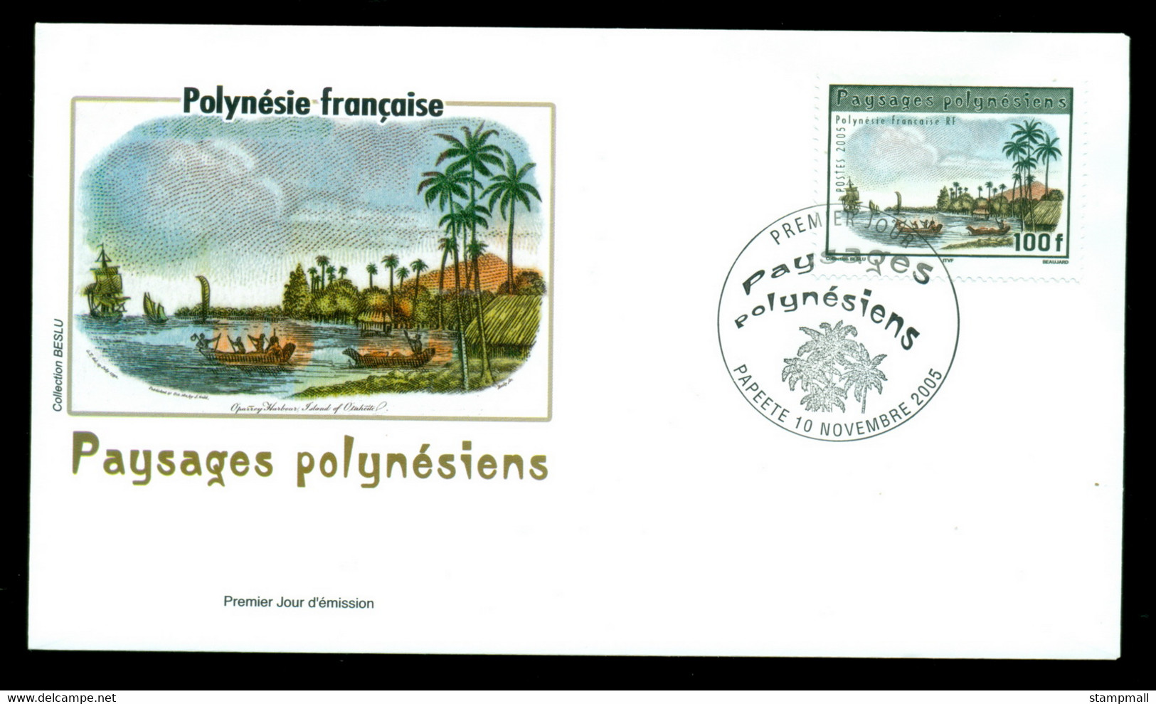 French Polynesia 2005 O'Parrey Harbour FDC - Storia Postale