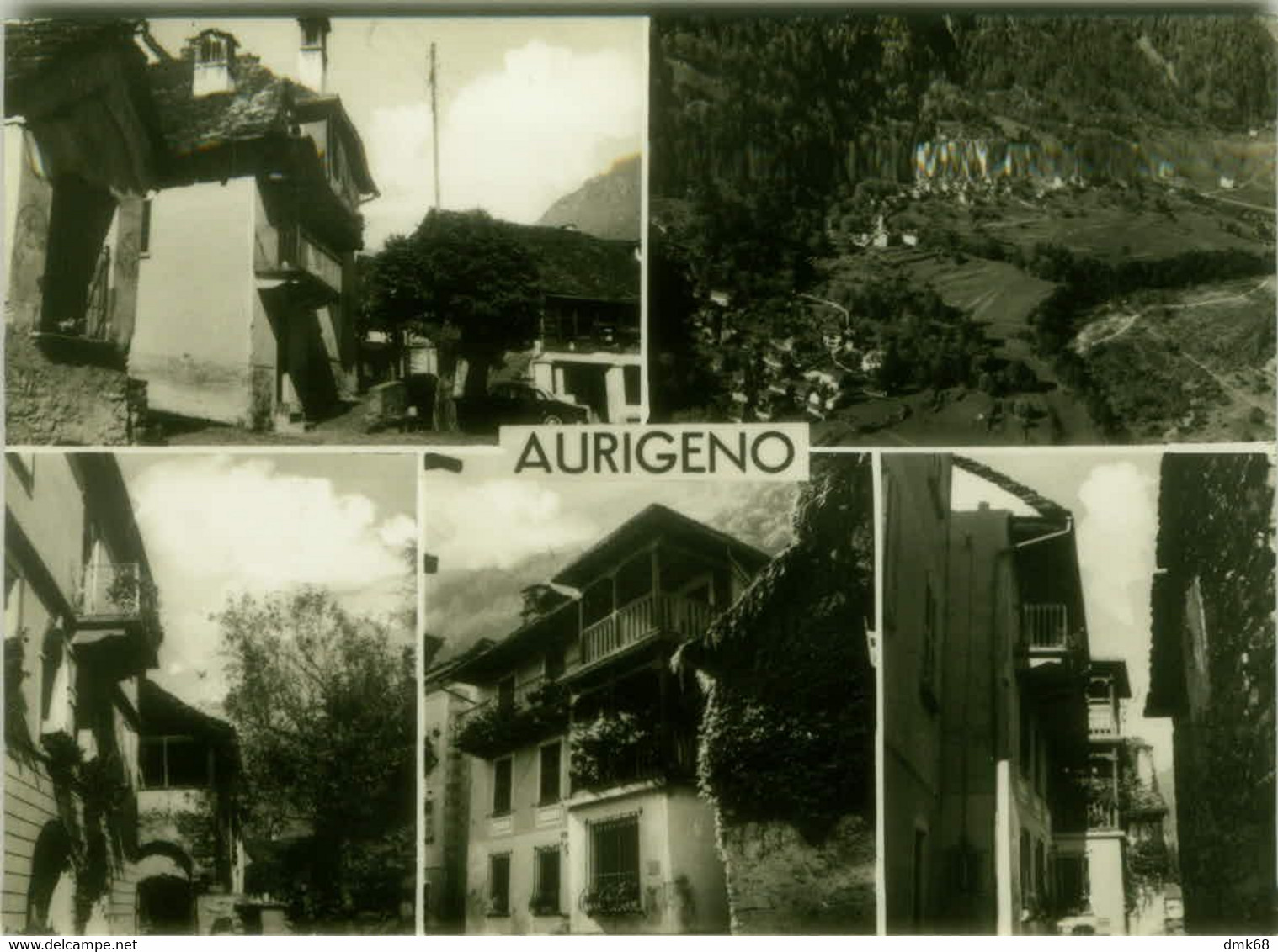 SWITZERLAND - AURIGENO ( MAGGIA ) - MULTIVIEW - EDIZ. ALFA - PROTOTYPE POSTCARD - 21 DIC. 1962 (11714) - Maggia