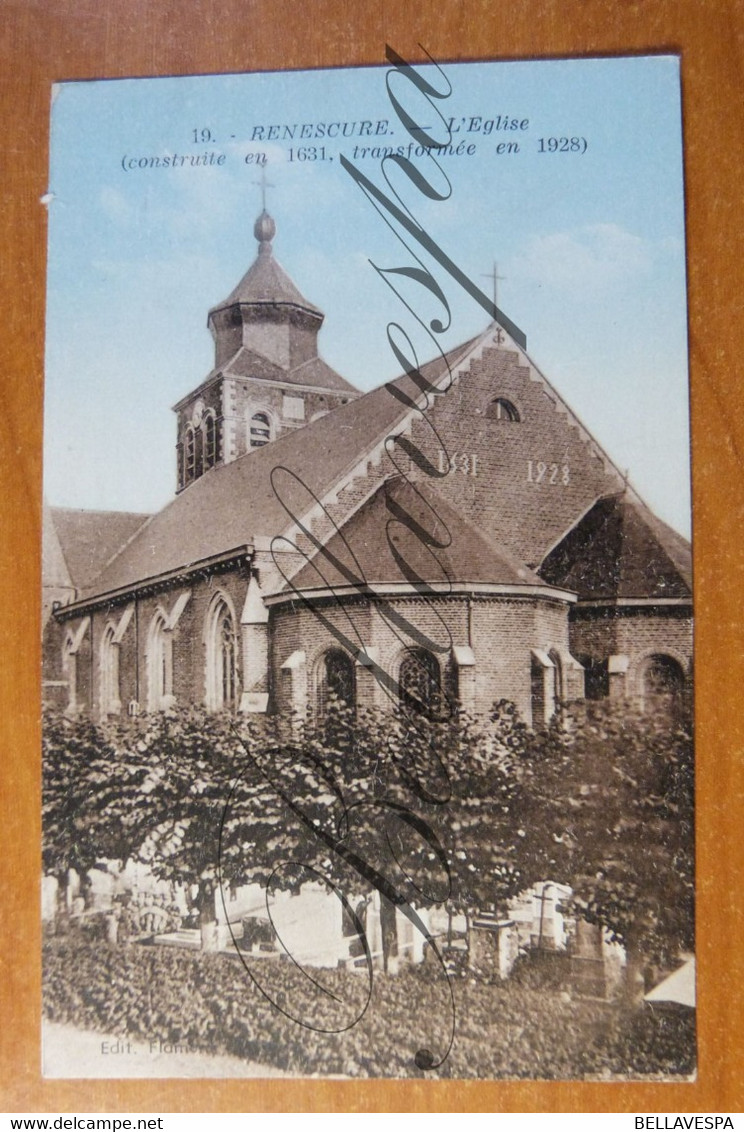 Renescure Eglise Construite 1631-Tranformée 1928 D59 Hazebrouck Nord  Houtland. Ruisscheure Frans Vlaanderen. - Hazebrouck