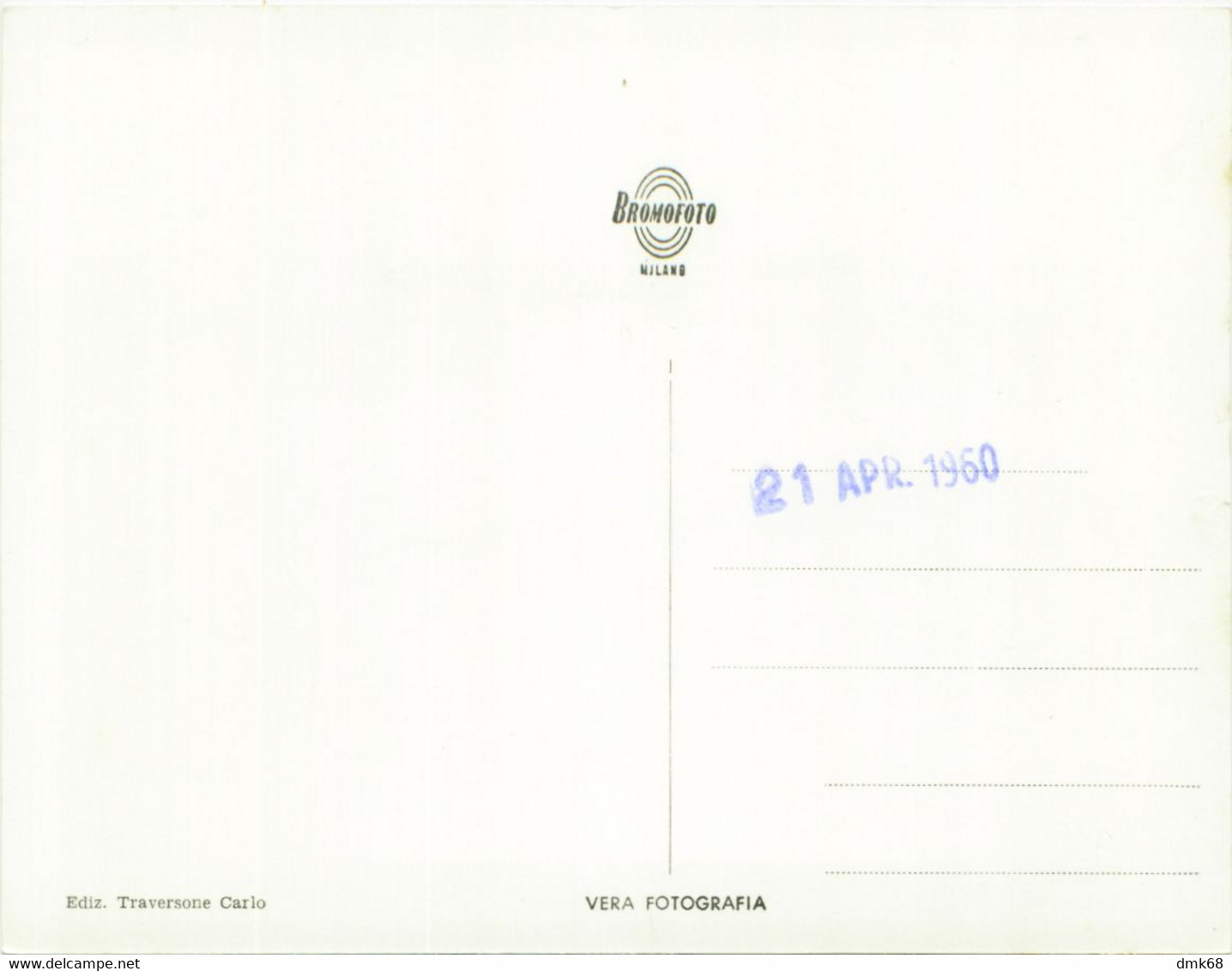 SWITZERLAND - VICOSOPRANO / BREGAGLIA - PANORAMA - EDIZ. TRAVERSONE - PROTOTYPE POSTCARD - 21 APR. 1960 (11724) - Bregaglia