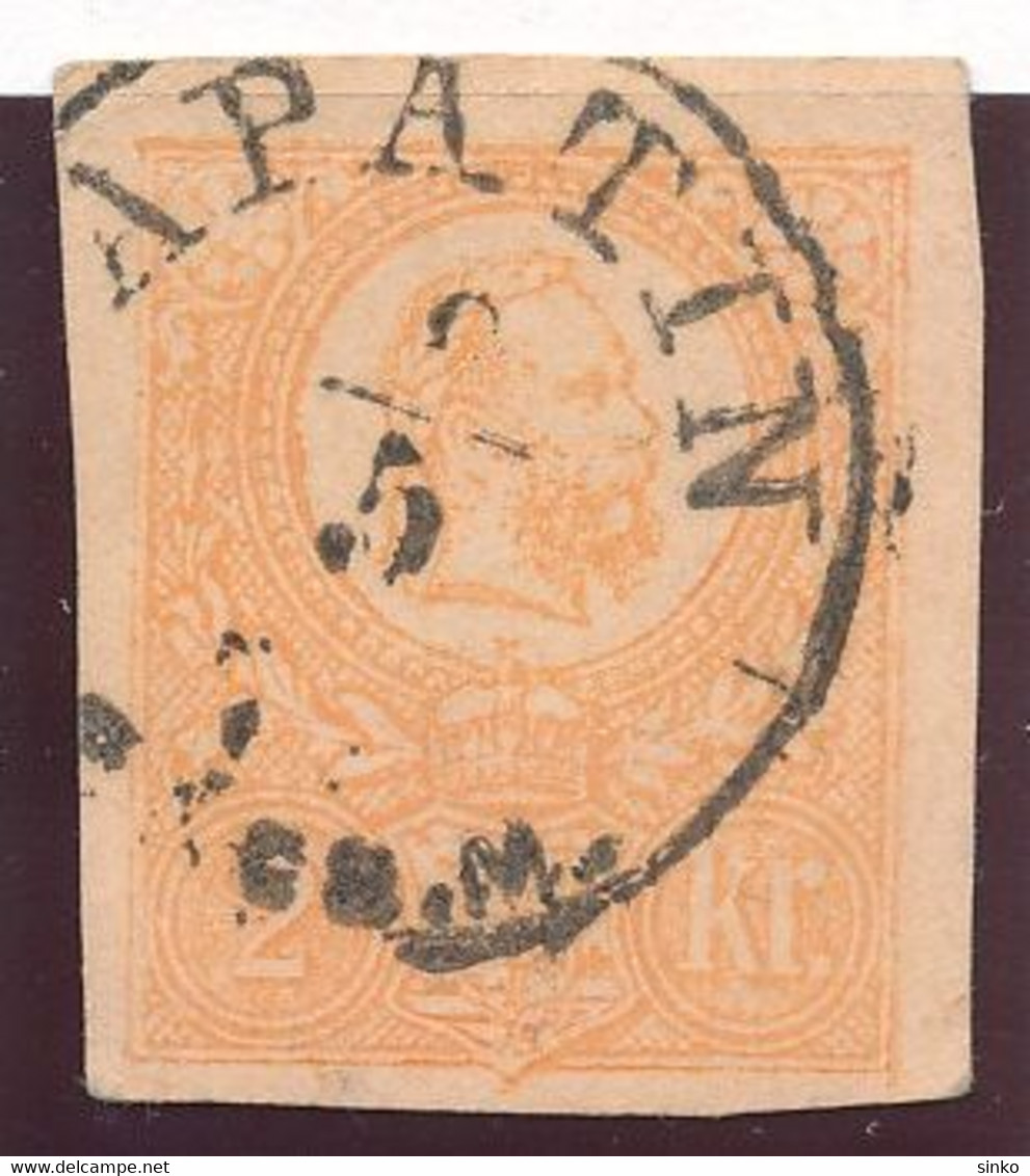 1871. 2kr Letter-card Cutout, APATIN/BÁCS M. - ...-1867 Voorfilatelie