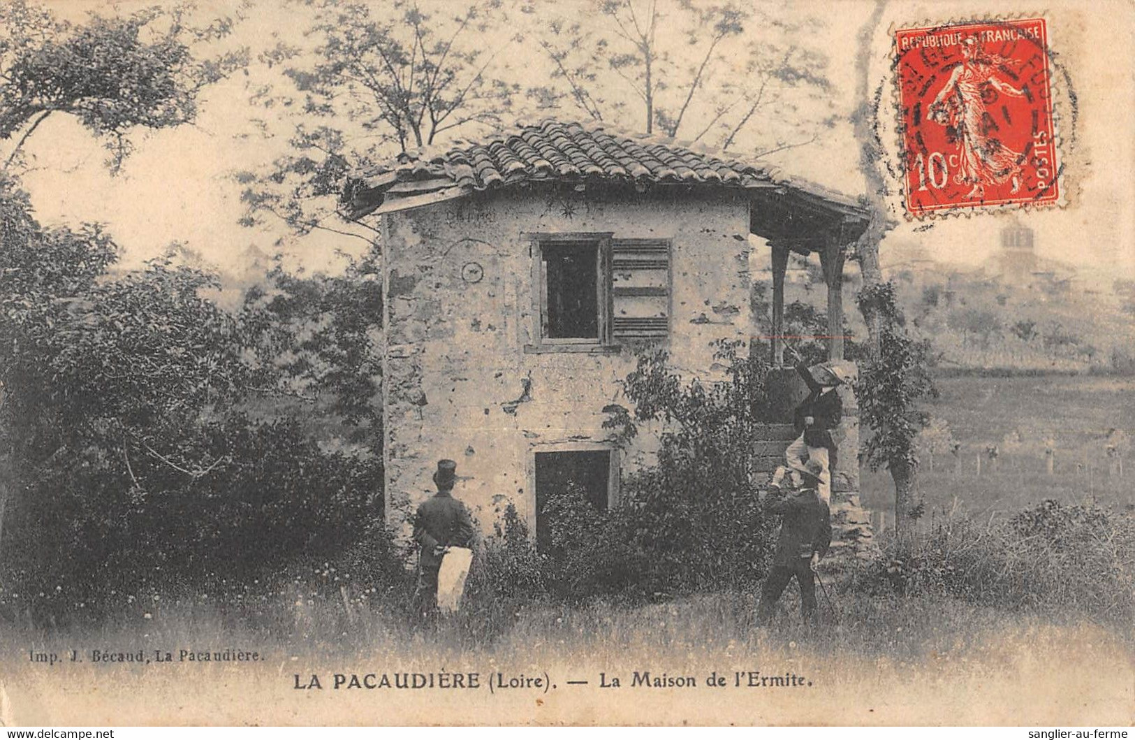 CPA 42 LA PACAUDIERE LA MAISON DE L'ERMITE - Andere & Zonder Classificatie