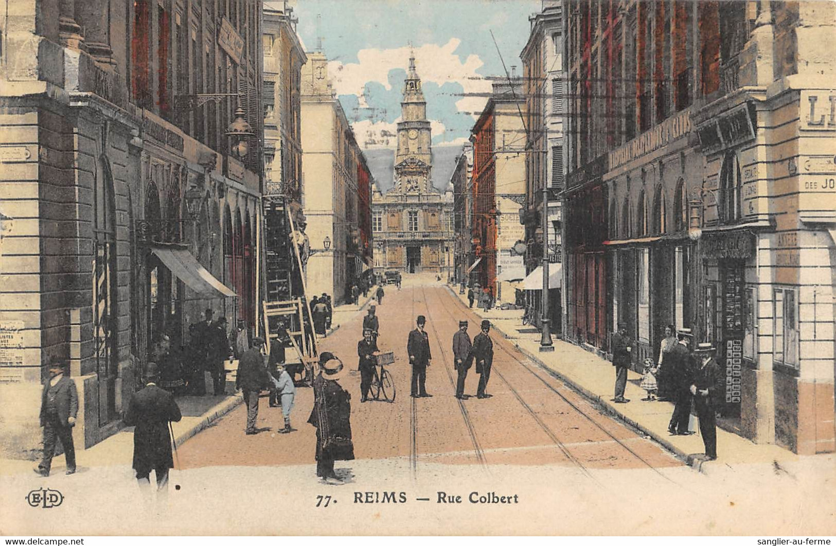 CPA 51 REIMS RUE COLBERT - Reims