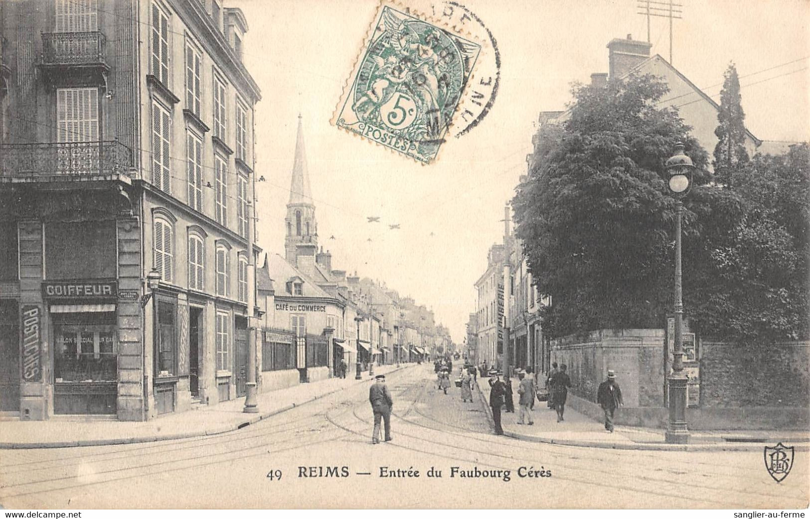 CPA 51 REIMS ENTREE DU FAUBOURG CERES - Reims