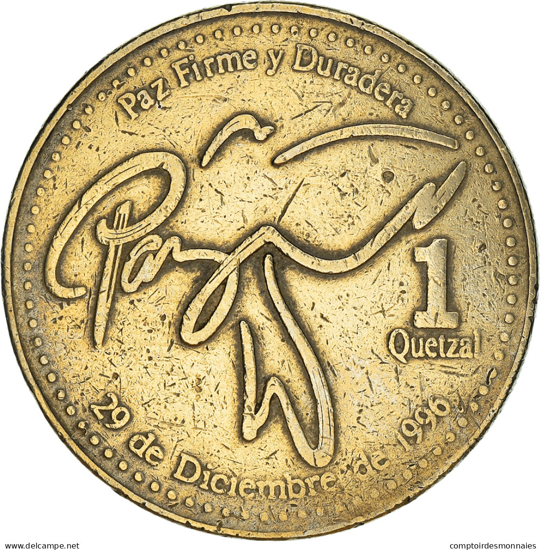 Monnaie, Guatemala, Quetzal, 2000, TB, Nickel-brass, KM:284 - Guatemala