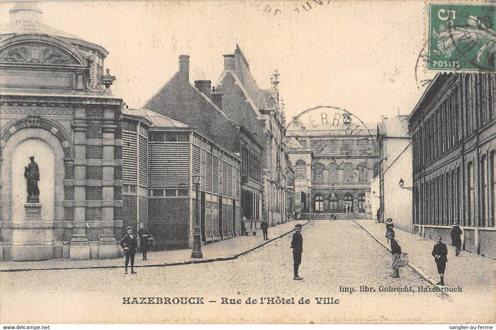 CPA 59 HAZEBROUCK RUE DE L'HOTEL DE VILLE - Hazebrouck