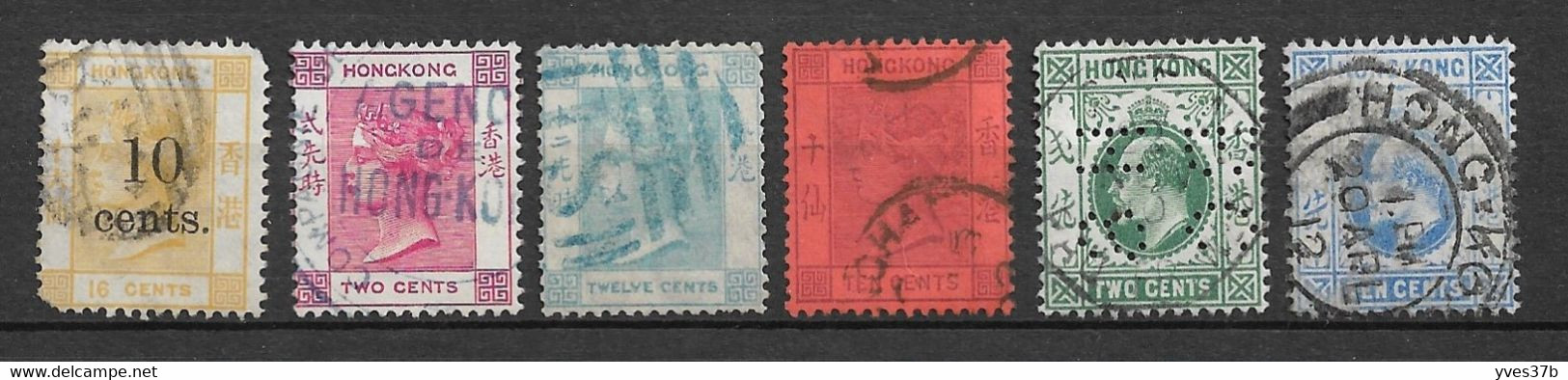 HONG-KONG Ensemble Dont N°24 (Cote:200€) - 6 Val. - B/TB - - Used Stamps