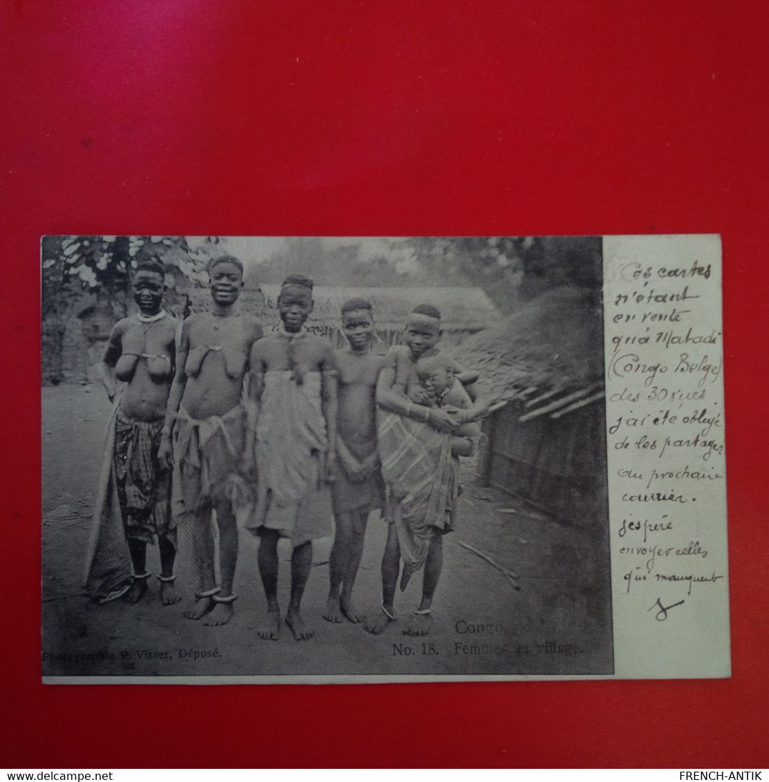 CONGO FEMME DU VILLAGE NU - Congo Français