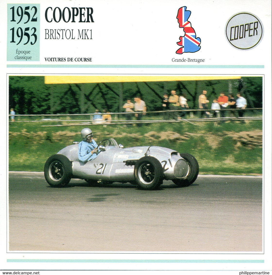 Grande Bretagne 1952-1953 - Cooper Bristol MK1 - Auto's