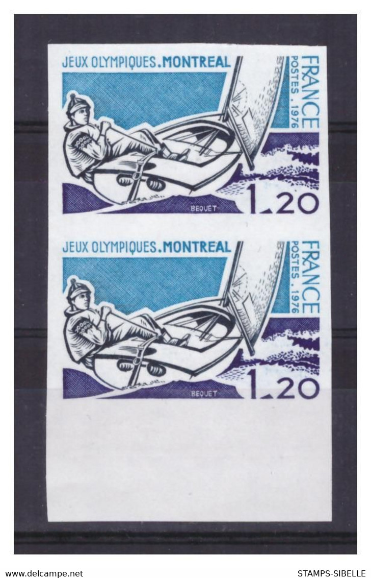 FRANCE   . N°  1889  A . 1 F 20  . J.O. DE MONTREAL  ND  PAIRE   NEUF  . **  . SUPERBE . - 1971-1980