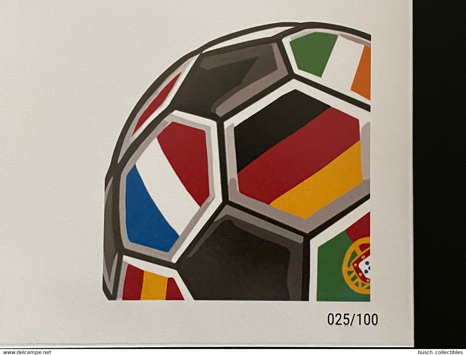 Euro Souvenir Banknote Cover Football 2021 Euro 2020 Football Fußball Soccer EM Solomon Banknotenbrief - Championnat D'Europe (UEFA)