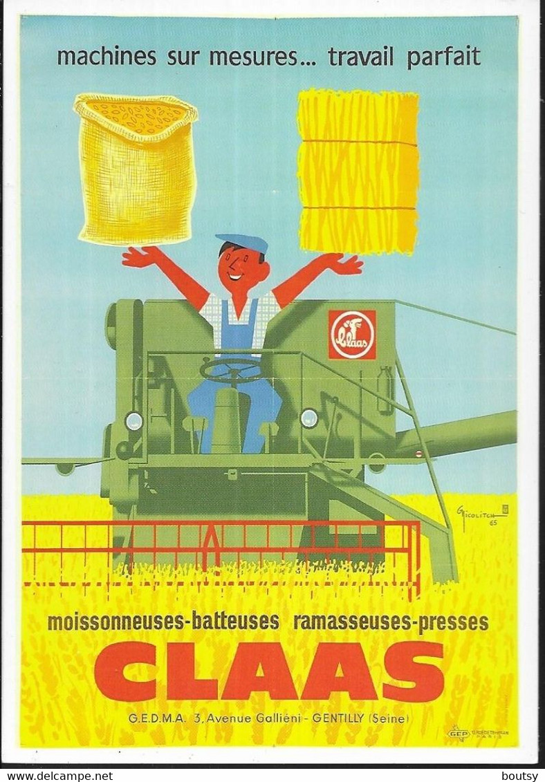 Publicité Moissonneuses CLASS - Tractors