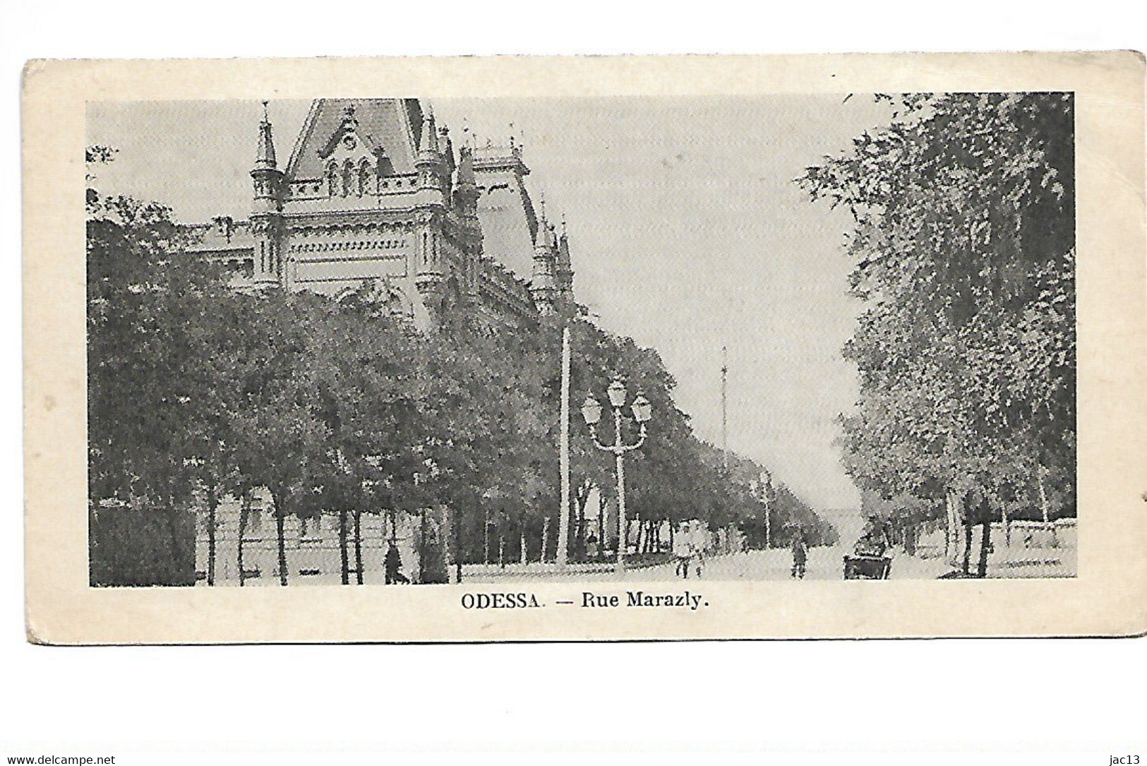 L100J264 - Odessa - Rue Marazly - Petite Carte 14 X 7 Cm - Ucrania