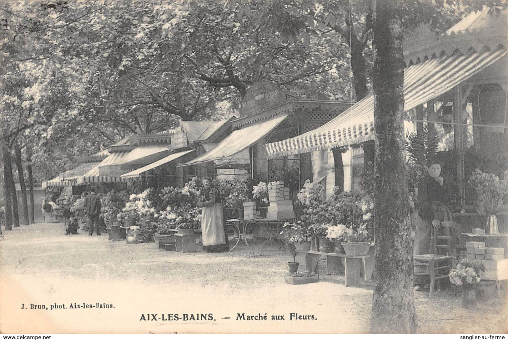 CPA 73 AIX LES BAINS MARCHE AUX FLEURS - Aix Les Bains