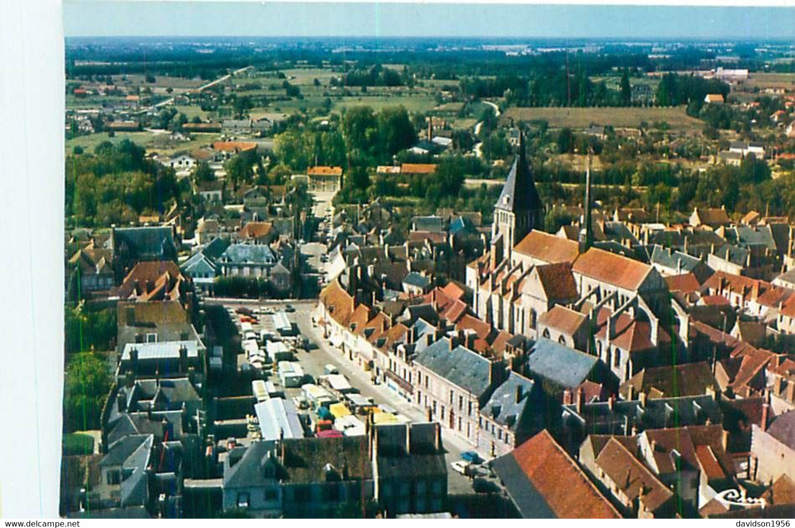 Cpsm -  Lorris - Vue Générale Aérienne      U78 - Sonstige & Ohne Zuordnung