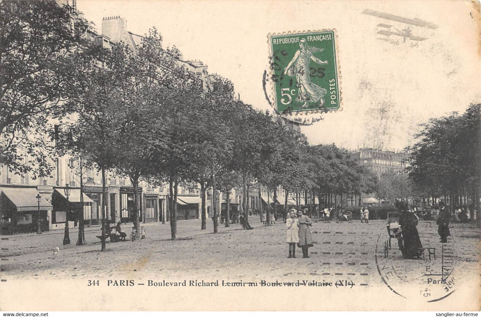 CPA 75 PARIS XIe BOULEVARD RICHARD LENOIR AU BOULEVARD VOLTAIRE - Distretto: 11