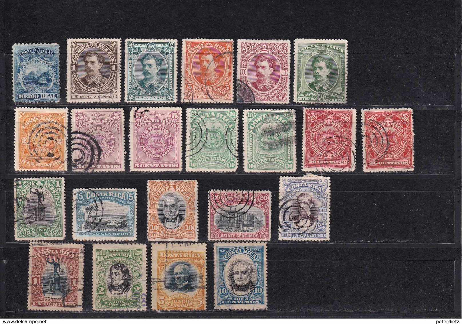 COSTA RICA 1862/1907 LOT DEFINITIVES Mostly USED/ LOT GESTEMPELT - Costa Rica