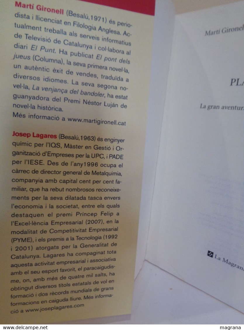 Pla De Vol. La Gran Aventura De L'empresa Familiar. Martí Gironell, Josep Lagares I Josep Tàpies. Edicions La Magrana - Romans