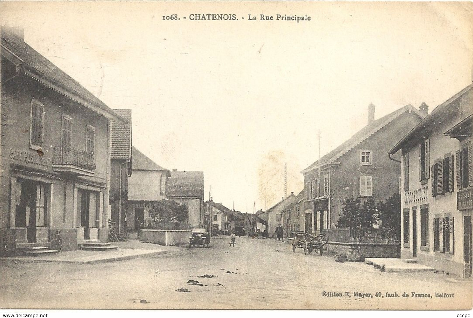 CPA Châtenois La Rue Principale - Châtenois-les-Forges