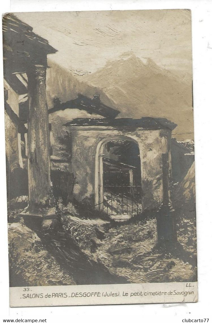 Surses (Suisse, Grisons) : L'entrée Du Cimetière De Savognin Tableau De Desgoffe  En 1910 PF. - Savognin