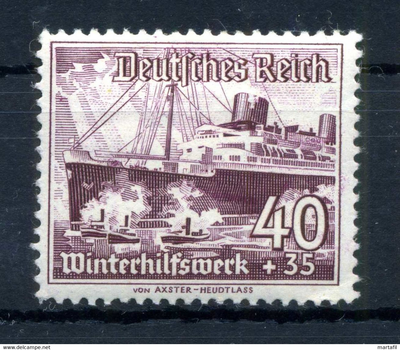 1937 TERZO REICH N.602 MNH ** Nave Ship - Unused Stamps