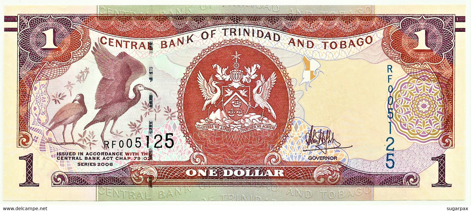 Trinidad & Tobago - 1 Dollar - 2006 ( 2017 ) - Pick 46A.b - UNC. - Serie RF - Trinité & Tobago