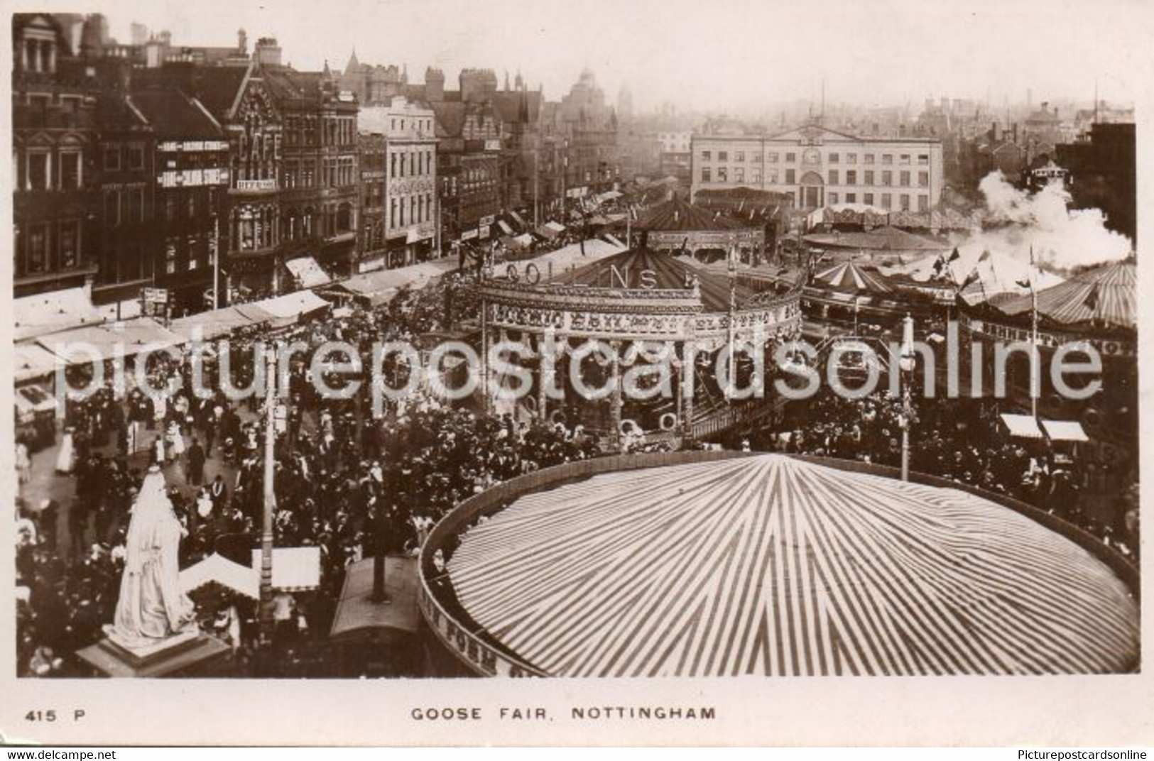 NOTTINGHAM GOOSE FAIR OLD R/P POSTCARD NOTTINGHAMSHIRE - Nottingham