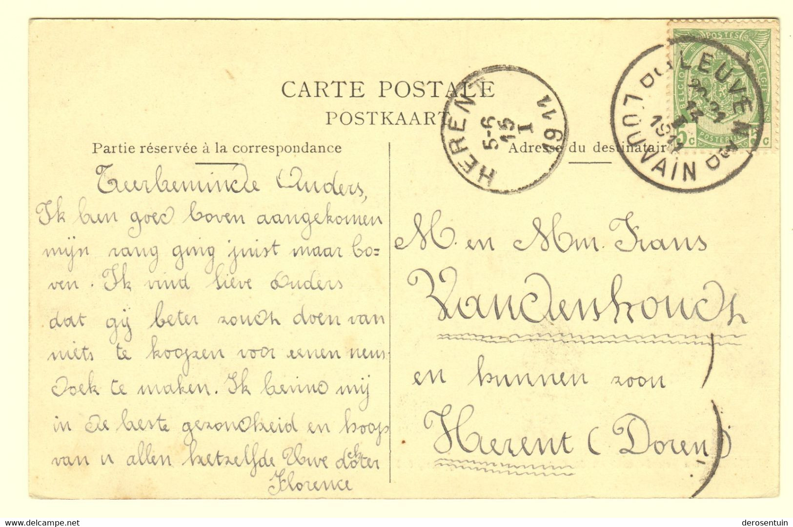 a0004	[Postkaarten] Leuven / Heverlee (gevarieerd lot). - Lot van 70 postkaarten (waarvan 49 r/v gescand), klein formaat