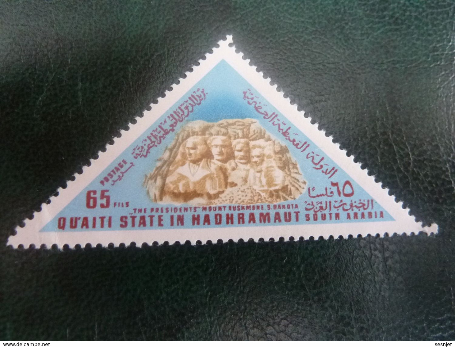 Qu'aiti State In Hadhramaut - The Presidents Mount Rushmere Of Dakota - Val 65 Fils - Postage - Multicolore - Neuf - - George Washington