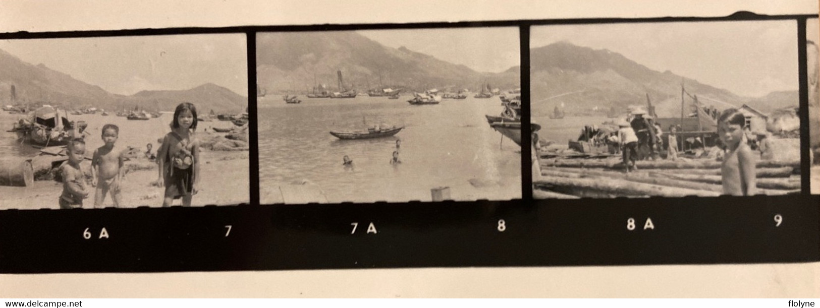 Hong Kong - Chine China - Ensemble De 13 Planches Diapos Photos - Militaires , Port , Bateaux , Villes - China (Hongkong)