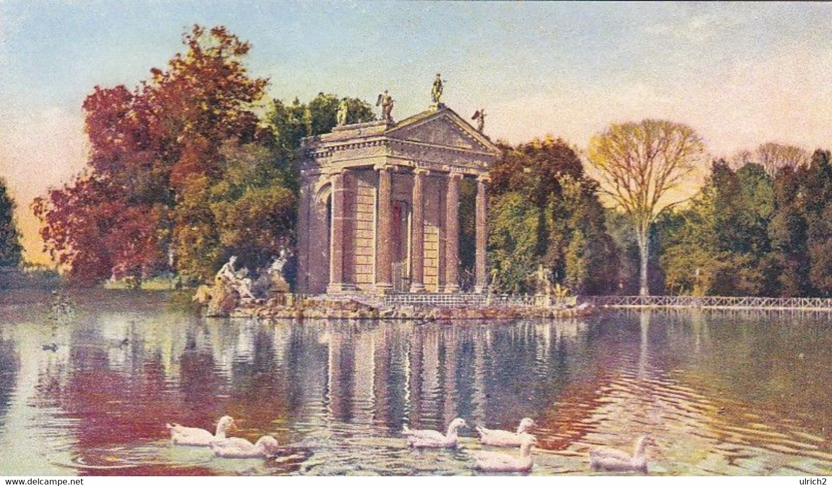 AK Roma - Villa Umberto - Giardini Del Lago - Tempietto (58066) - Parks & Gärten