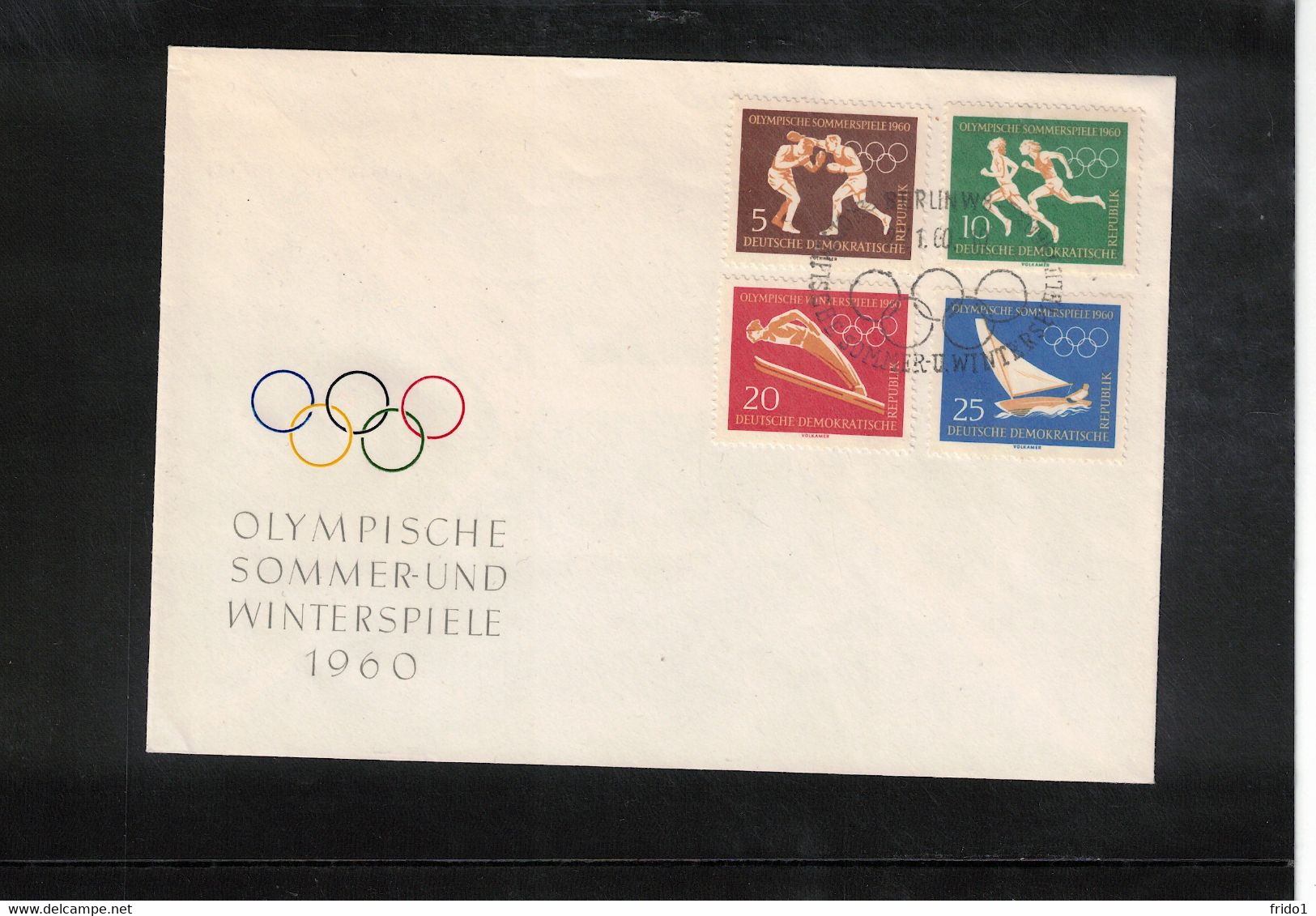 Germany / Deutschland DDR 1960 Olympic Games Rome + Squaw Valley FDC - Estate 1960: Roma