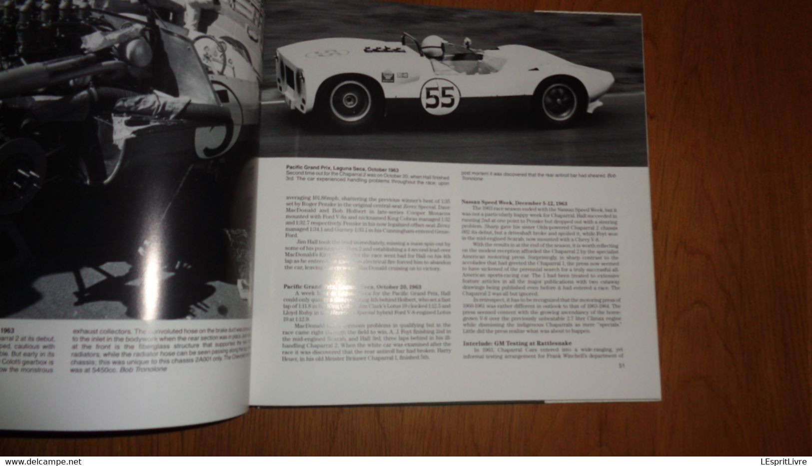 CHAPARRAL Complète History of Jim Hall's Chaparral Race Cars 1961 1970 Racing Cars Course Can Am GP Auto Automobile Car