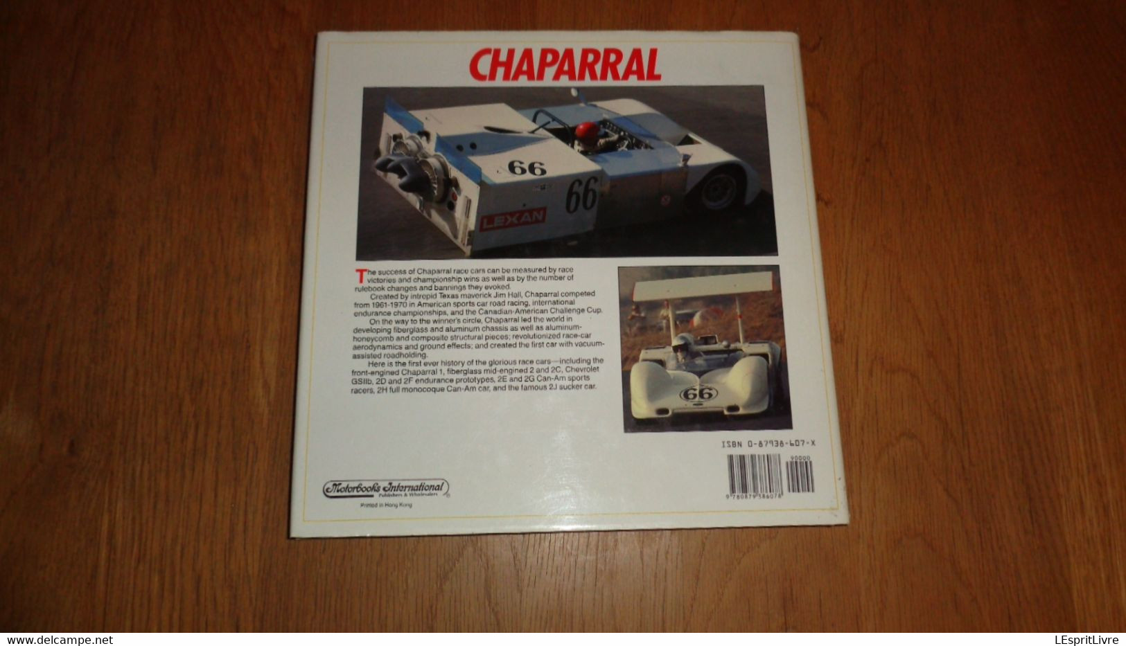 CHAPARRAL Complète History of Jim Hall's Chaparral Race Cars 1961 1970 Racing Cars Course Can Am GP Auto Automobile Car