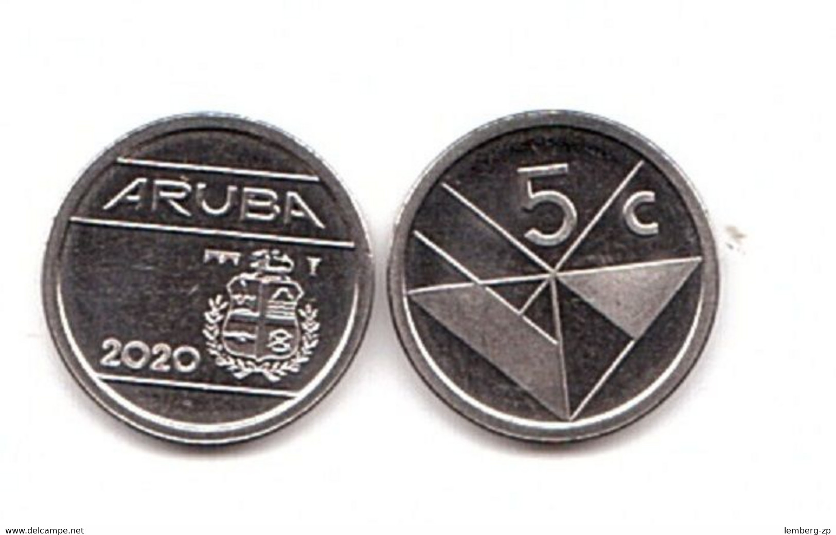 Aruba - 5 Cents 2020 UNC Lemberg-Zp - Aruba