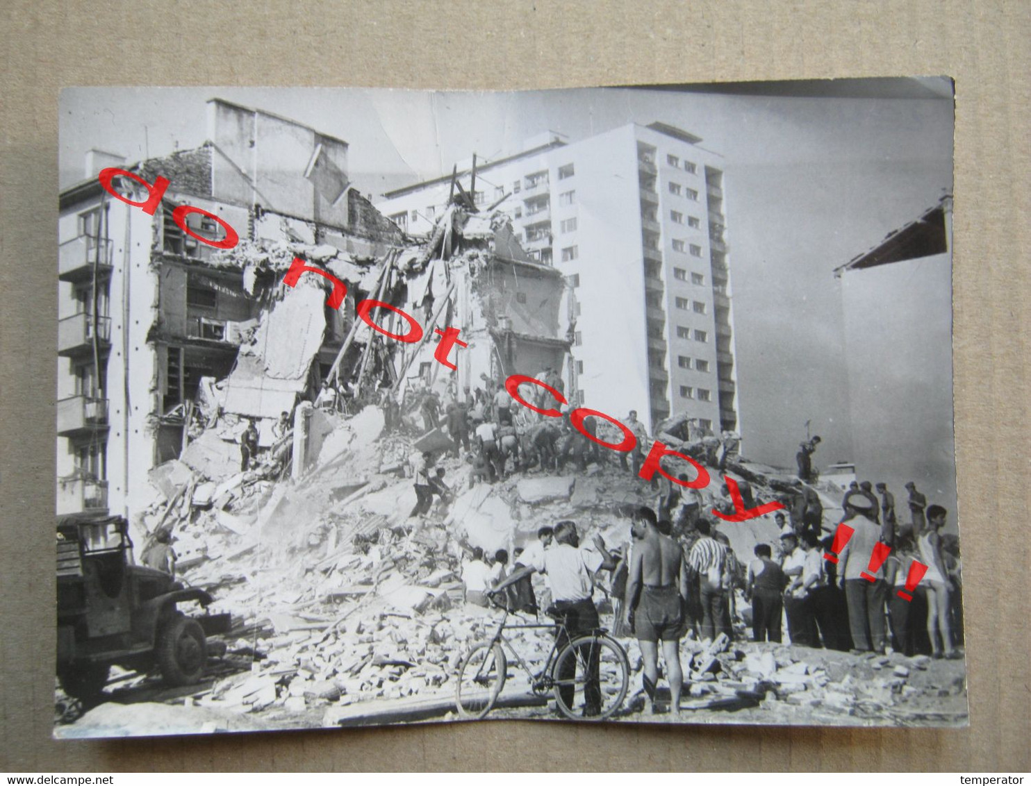 Big Earthquake - FOTO TANJUG Beograd ( 18,1 X 13 Cm ) - Catastrofi