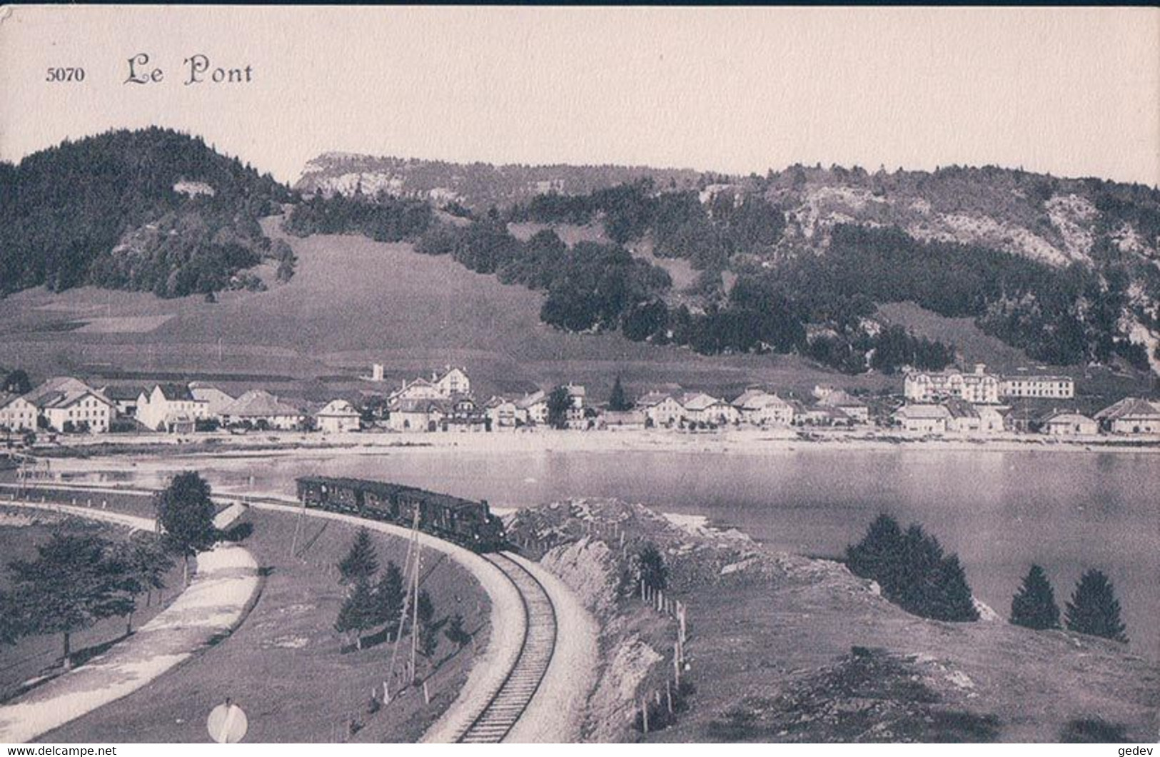 Vallée De Joux VD, Chemin De Fer Suisse, Train à Vapeur Entre Le Pont Et Les Charbonnières (5070) - Eisenbahnen