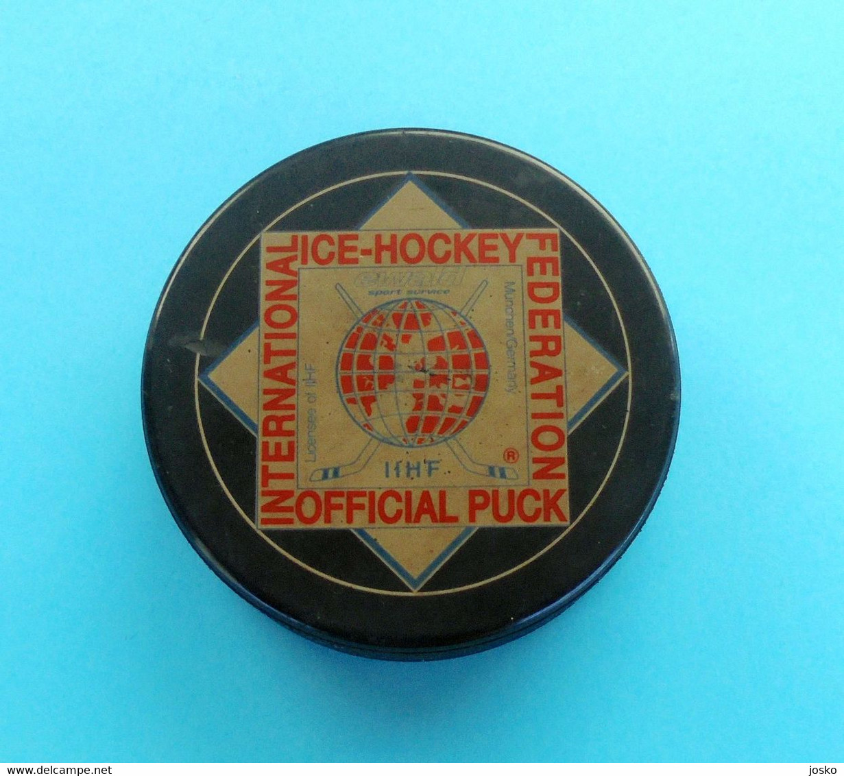 ICE HOCKEY WORLD CHAMPIONSHIP 1993 GERMANY (IIHF) - Official Puck * WM 93 Eishockey Sur Glace Ishockey Su Ghiaccio - Kleding, Souvenirs & Andere