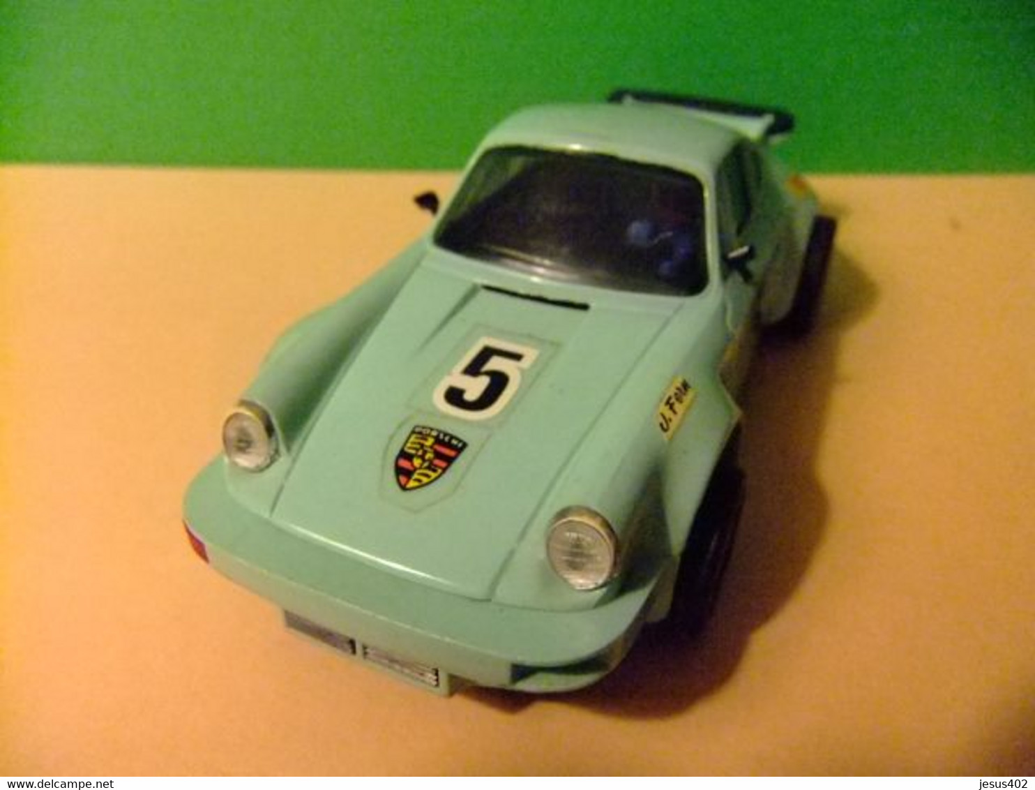 SCALEXTRIC PORSCHE CARRERA  RS EXIN Azul Claro 5 - Autorennbahnen