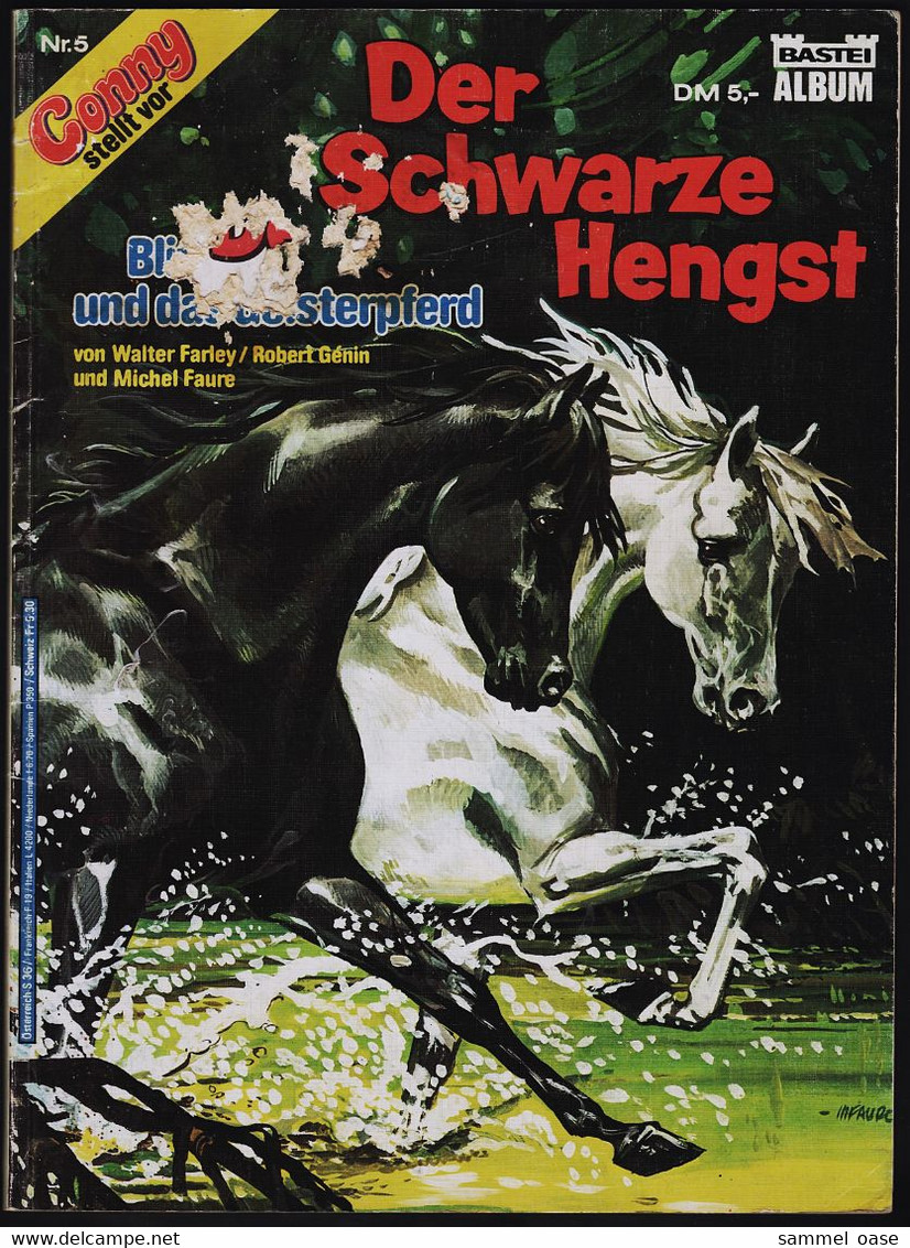 Der Schwarze Hengst  -  Band 5 : Blitz Und Das Geisterpferd  -  Bastei Verlag 1984 - Sonstige & Ohne Zuordnung