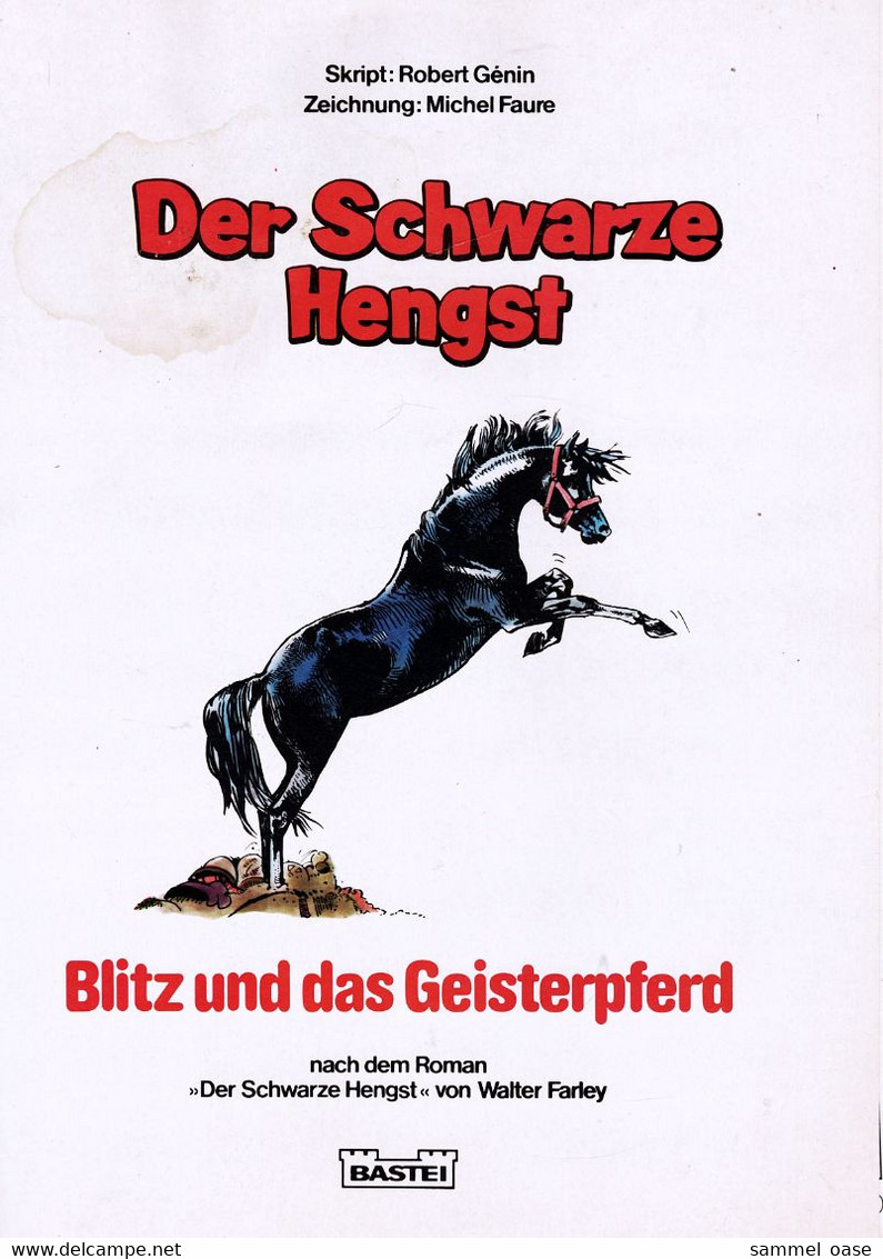 Der Schwarze Hengst  -  Band 5 : Blitz Und Das Geisterpferd  -  Bastei Verlag 1984 - Andere & Zonder Classificatie